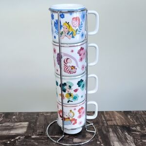 Disney ©️ Alice in Wonderland Mug Stacker, Paradise Garden Design Collection 🌸